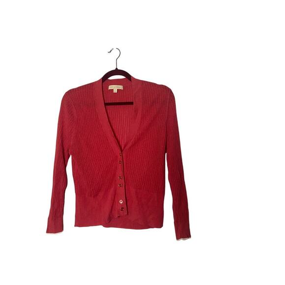 Etcetera Pink Cropped Cardigan Size XL - Picture 1 of 6
